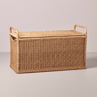 Hearth & Hand with Magnolia Oversized Rectangle Rattan Woven Blanket Chest