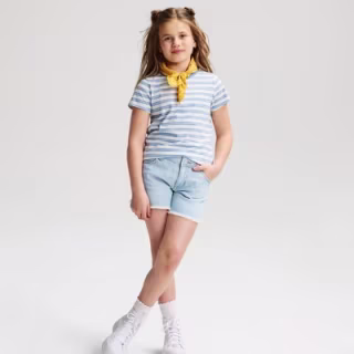 Cat & Jack Girls' Short Sleeve 100% Cotton T-Shirt