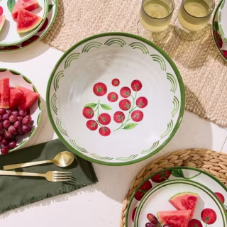 Better Homes and Gardens Bamboo Melamine Tomato Serve Bowl