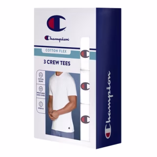 Champion Men’s Crew Tee, Three-Pack 