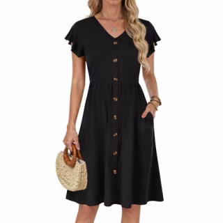 Fantaslook Floral Midi Dress with Pockets