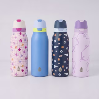 Tal 20oz Stainless Steel 2-in-1 Straw and Chug Water Bottle 
