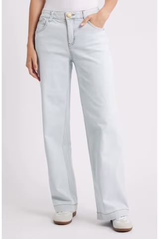 Wit & Wisdom Sam High Waist Wide Leg Jeans