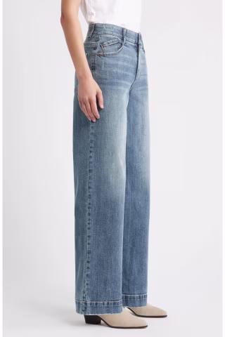 Wit & Wisdom Sam High Waist Wide Leg Jeans