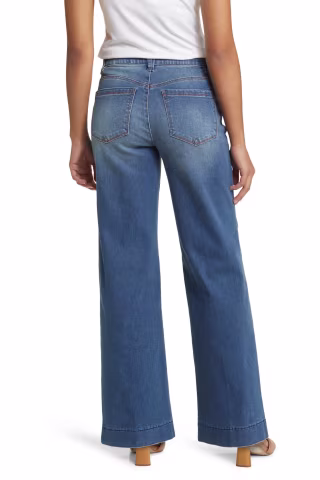 Wit & Wisdom Sam High Waist Wide Leg Jeans