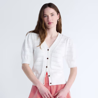 Free Assembly Cotton Crochet Cardigan