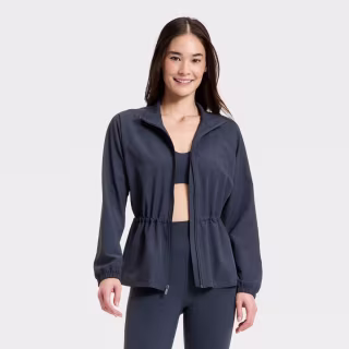 All in Motion Woven Peplum Jacket
