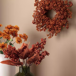 Room Essentials Orange Berry Mini Wreath