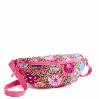 Vera Bradley Outlet Cotton Medium Crescent Sling Crossbody Bag