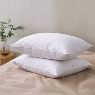 Peace Nest Hotel Quality Goose Feather Bed Pillows (Set of 2)