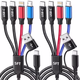Mpatiby 4-in-2 Multi Charging 5-Foot Cable