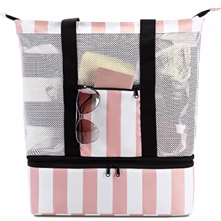 Bluboon Mesh Beach Tote Bag