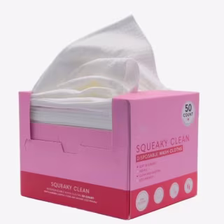 Glampton Squeaky Clean Disposable Face Towels