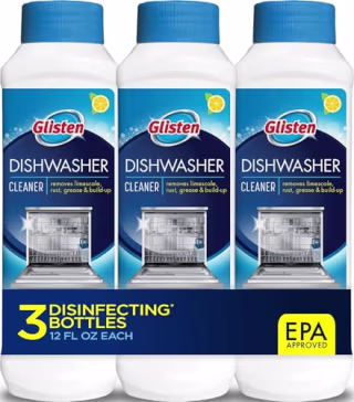 Glisten Dishwasher Cleaner, 3-Pack