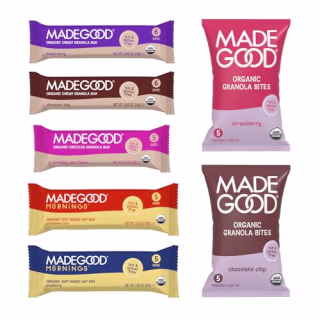 MadeGood Granola Bars and Bites Variety Pack