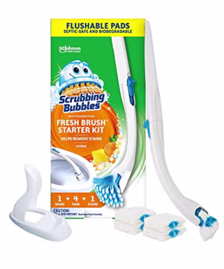 Scrubbing Bubbles Fresh Brush Toilet Bowl Cleaner Kit 