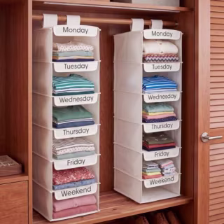 Sintuff Heavy Duty 6-Shelf Organizer, 2-Pack