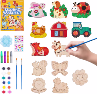 JoyCat DIY Wooden Magnets Kit