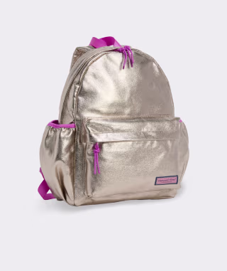 Vineyard Vines Girls Metallic Backpack