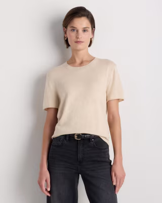 Quince Cotton Cashmere Sweater Tee