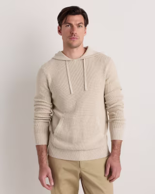 Quince Cotton Cashmere Waffle Hoodie