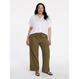 Scenario Pull-On Wide Leg Jeans