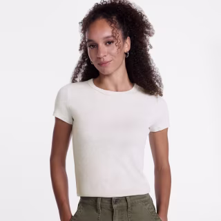 Scenario Rib Tee with Short Sleeves
