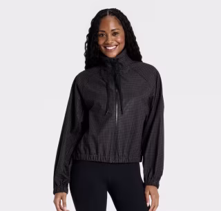 All in Motion Picot Trim Windbreaker Jacket