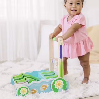 Melissa & Doug First Play Chomp & Clack Alligator Push Toy