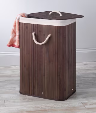Rebrilliant Bamboo Laundry Hamper with Handles