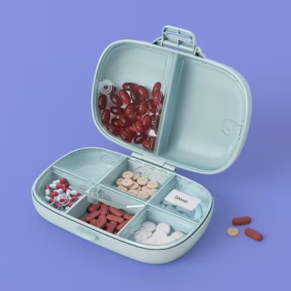 Up & Up Multiple Compartment Pill Case