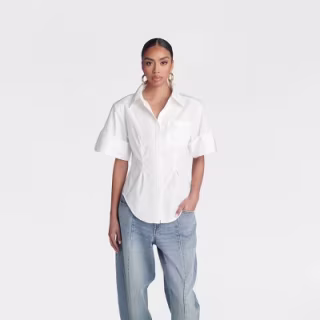KBB by Kahlana Women's 'The Hourglass Button-Down Shirt'