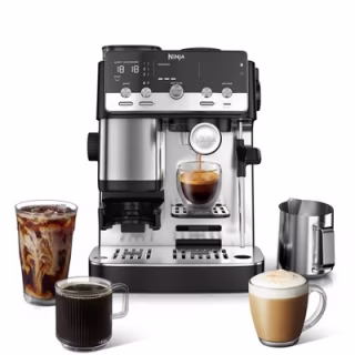 Ninja Luxe Café Mini Espresso Maker with Grinder, Scale, Tamper and Frothing System