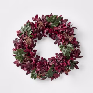 Threshold x Studio McGee Plum Berry Wreath 