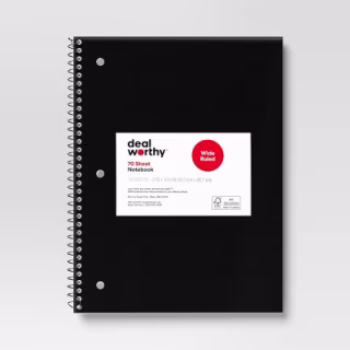 Subject Spiral Notebook