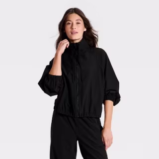 All in Motion Picot Trim Windbreaker Jacket