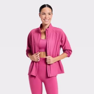 All in Motion Woven Peplum Jacket