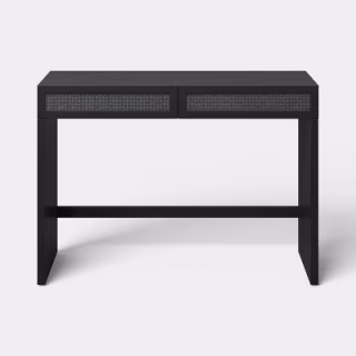 Threshold Woven Desk with Two Drawers 