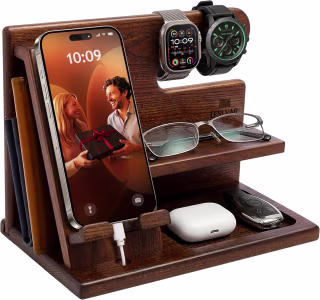 Teslyar Wood Phone Docking Station