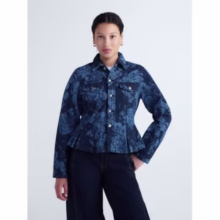 Free Assembly Pleated Peplum Jacket