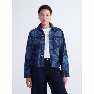 Free Assembly Pleated Peplum Jacket