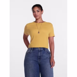 Scenario Rib Tee with Short Sleeves