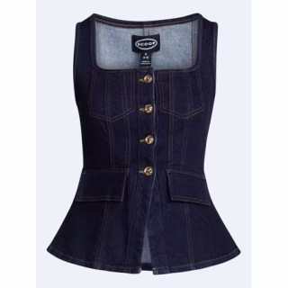 Scoop Denim Corset Top
