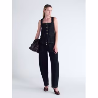 Scoop Denim Corset Top