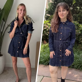 Gap Denim Belted Mini Dress