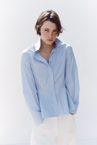 H&M Women's Cotton Peplum Shirt