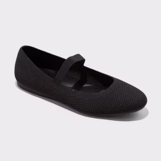 A New Day Women's Shiloh Knit Mary Jane Flats