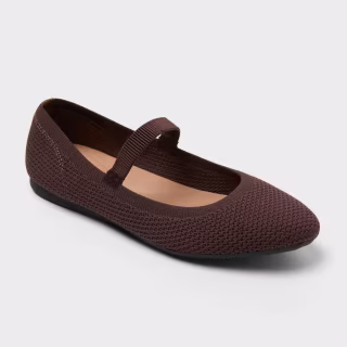 A New Day Women's Shiloh Knit Mary Jane Flats