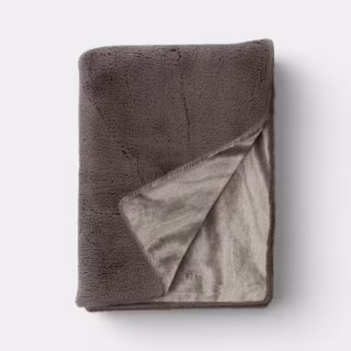 Threshold Faux Fur Throw