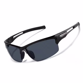 Zenni Optical Half Rim Wrap-Around Sunglasses